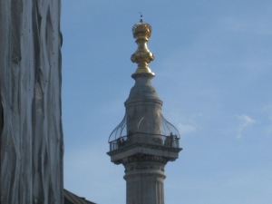 atop my golden spire!